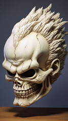 majin vegeta manga skull, generative ai