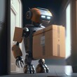 © turbomotion046 - Robot with a parcel