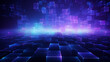 © Alexandre - geometria abstrato azul roxo fundo de tecnologia