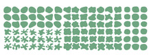 Green Organic Blob Shape Irregular Form Abstract Vector Illustration. Simple Amoeba Shape, Asymmetric Spot, Irregular Form. Eco Color Amorphous Element Set. Clipart Of Bubble Blotch, Deform Drip