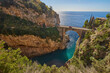 The arched bridge at Fiordo di Furore on the Amalfi coast, Italy