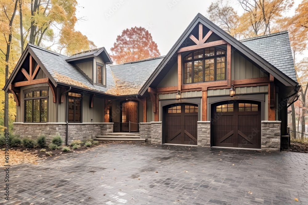 Three-Car Garage and Innovative Design: Lavish New Construction ...