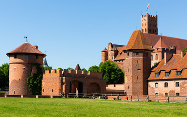 Wall Mural - Malbork Castle is historical heritage in the Poland.