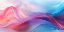 Abstract Pastel Flowing And Glowing Fabric Background  - Generative Ai