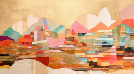 abstract modern landscape painting