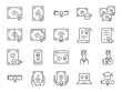 Certificate icon set. It included diploma, certificated, authorization, verification, and more icons. Editable Vector Stroke.