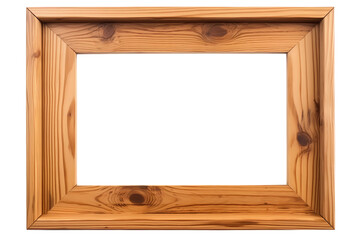 Wall Mural - wooden frame isolated on white