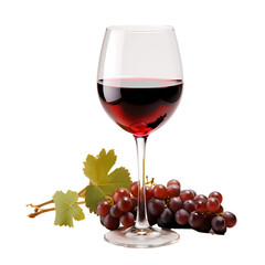 red wine and grapes