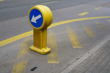 keep left, road sign on the street