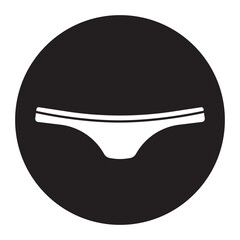 Sticker - underwear icon vector