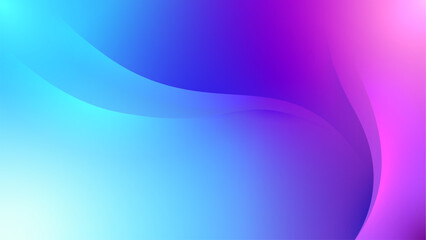 Sticker - soft wavy background in blue and purple colors