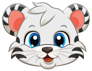 Poster - Little Cute Tiger Cartoon Character