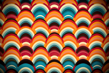 modèle, homogène, papier peint, vecteur, texture, illustration, vague, art, conception, couleur, décoration, eau, millésime, rétro, géométrique, cercle, tissu, textile, forme, decor, mer, ornement, li