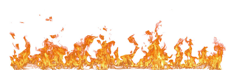 Aufkleber - Fire flame on transparent background isolated png..