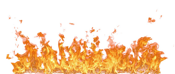 Aufkleber - Fire flame on transparent background isolated png..