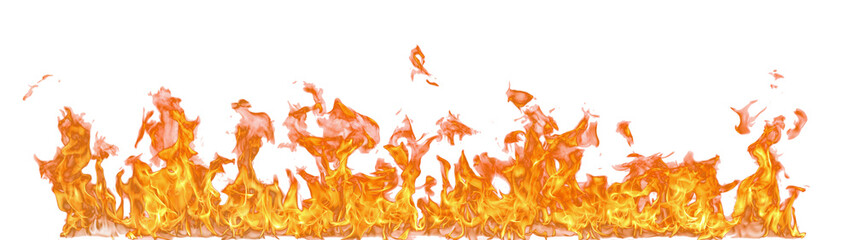 Aufkleber - Fire flame on transparent background isolated png..