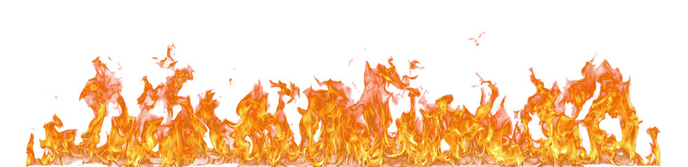 Aufkleber - Fire flame on transparent background isolated png..