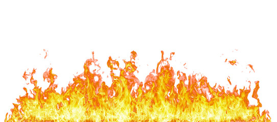 Aufkleber - Fire flame on transparent background isolated png..