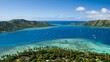 aerial view of the great barrier to the south island of new caledonia