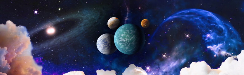 Wall Mural - star particle motion on black background, starlight nebula in galaxy at universe space background. t