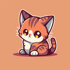 Poster - Vector Illustration of a cartoon cat