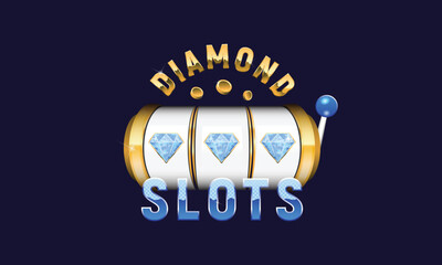 Wall Mural - casino, slot sign. casino slots machine template. gamble, casino, slots design. vector illustration