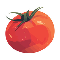 Sticker - ripe tomato, fresh from nature