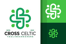 Medical Cross Letter S Logo Vector Icon Illustration