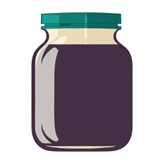 Poster - Fresh chocolate in a glass jar