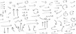 © samemen - black hand drawn arrow set.Collection of hand drawn isolated arrows.Black doodle arrows
