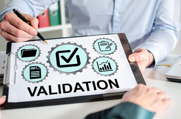 Wall Mural - validation concept on a clipboard