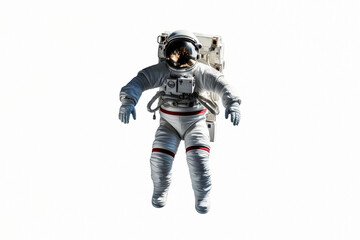 Wall Mural - astronaut in a spacesuit on a light background. generative ai