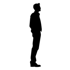 person standing silhouette illustration