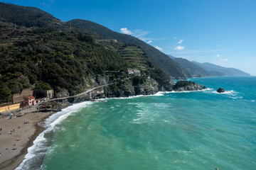 Wall Mural - monterosso beach cinque terre italy