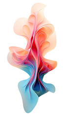 Wall Mural - negative mass phenomena exotic 3d rendered abstract futuristic texture, isolated on a transparent ba