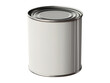 Paint can with a blank label isolated on transparent or white background, mockup, png