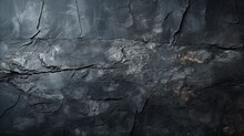 Art Black Concrete Stone Texture For Background In Black