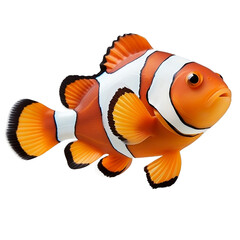 Wall Mural - Clownfish  on transparent png background