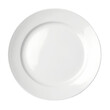 white plate isolated on transparent background cutout