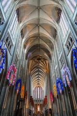 Nave of the Orléans Cathedral of Sainte Croix (