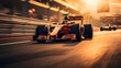 © Forge Spirit - speed and thrill of a Formula 1 race, showcasing cars zooming past on a race track