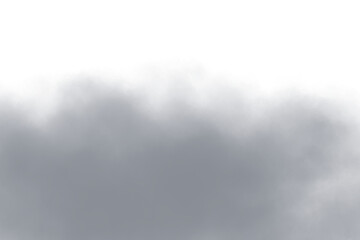 Wall Mural - black misty fog in png