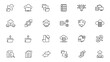 © RI Rafiq - Data analysis icon set vector illustration with editable stroke thin line on white background. data analysis, data mining, processing, statistics, optimization and monitoring