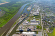 Magdeburg Hafen als Luftbild