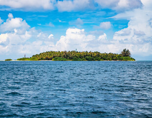 Wall Mural - green tropical island in the sea