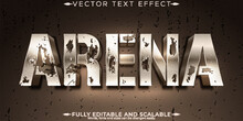 Arena Editable Text Effect, Battle And Warrior Text Style