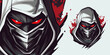 Agile Zombie Ninja Logo Mascot: Striking Vector Illustration for Professional Sport and E-Sport Gaming Teams
