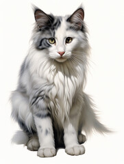  Oriental Cat ears mustache eyes an animal is a friend of a person, a pet