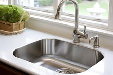 Stock Photo Of Inside Home View Sink Close Up