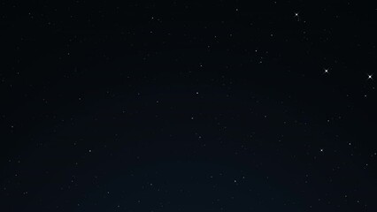 Wall Mural - through space, starfield. blinking stars. seamless loop abstract particles background.